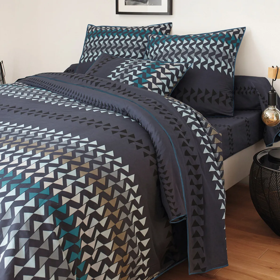 Couleurs macadam Linge de lit 52 fils/cm²