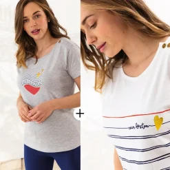 Cœur breton 2 t-shirts