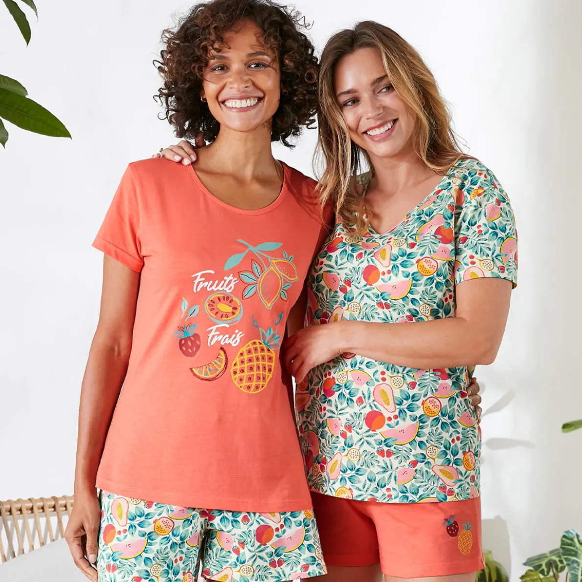 Délices exotiques Pyjama corail