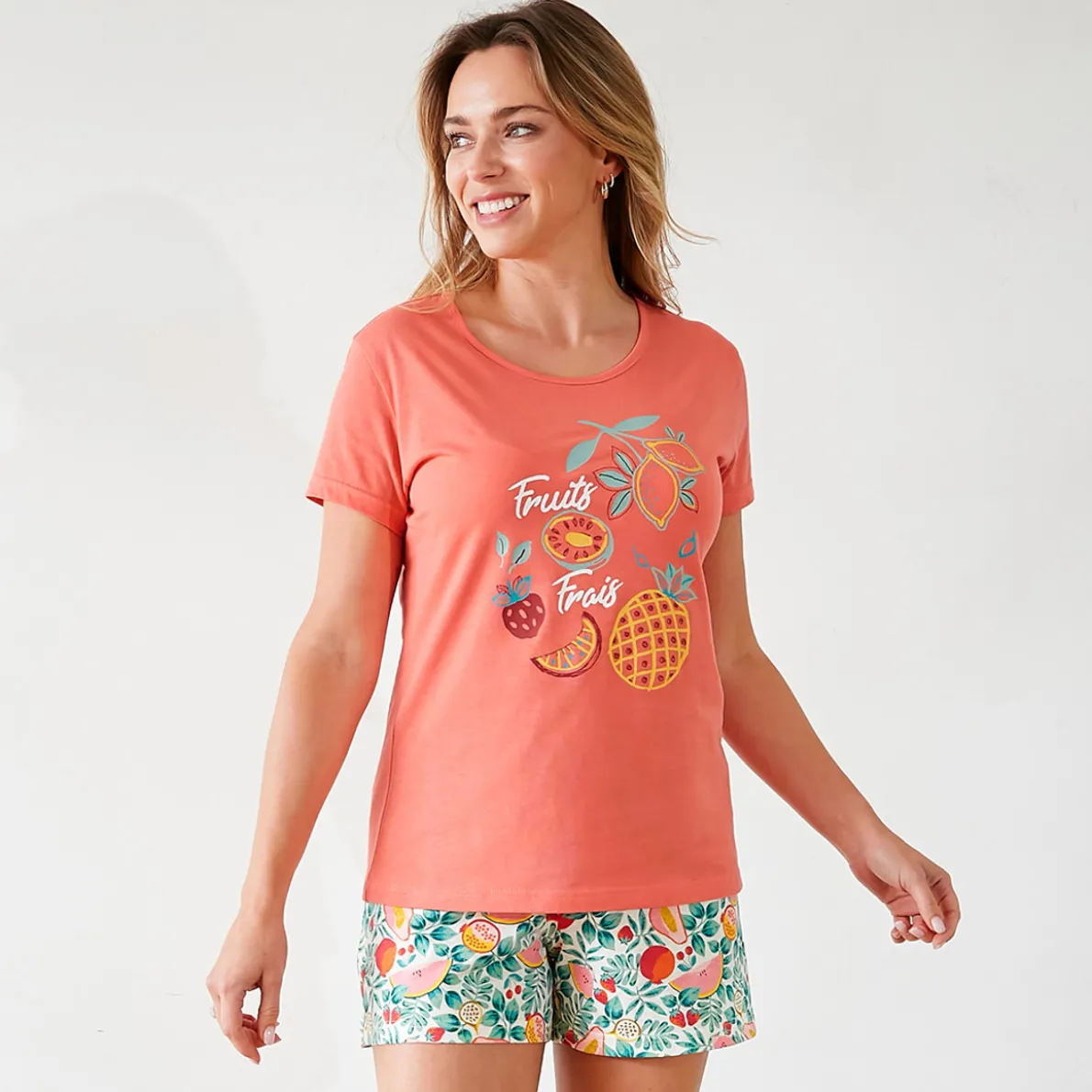 Délices exotiques Pyjama corail