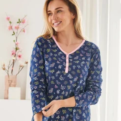 Douce envolée nocturne Chemise de nuit longue