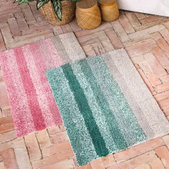 Douce géométrie Tapis de bain tufté
