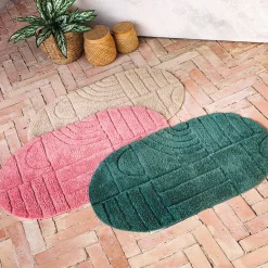 Douce géométrie Tapis de bain tufté