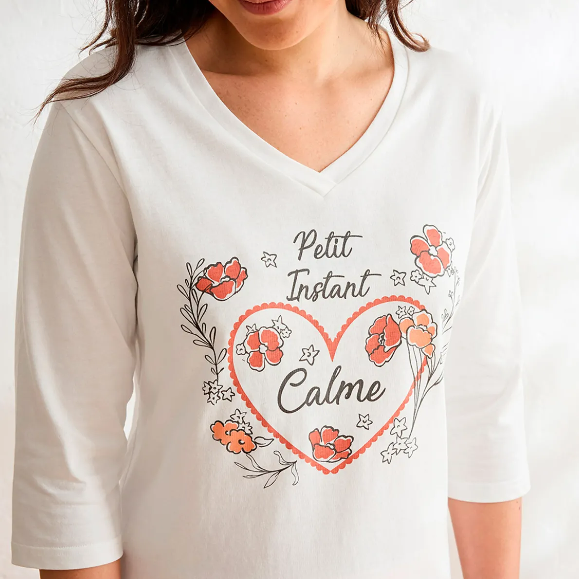 Douces rimes T-shirt blanc