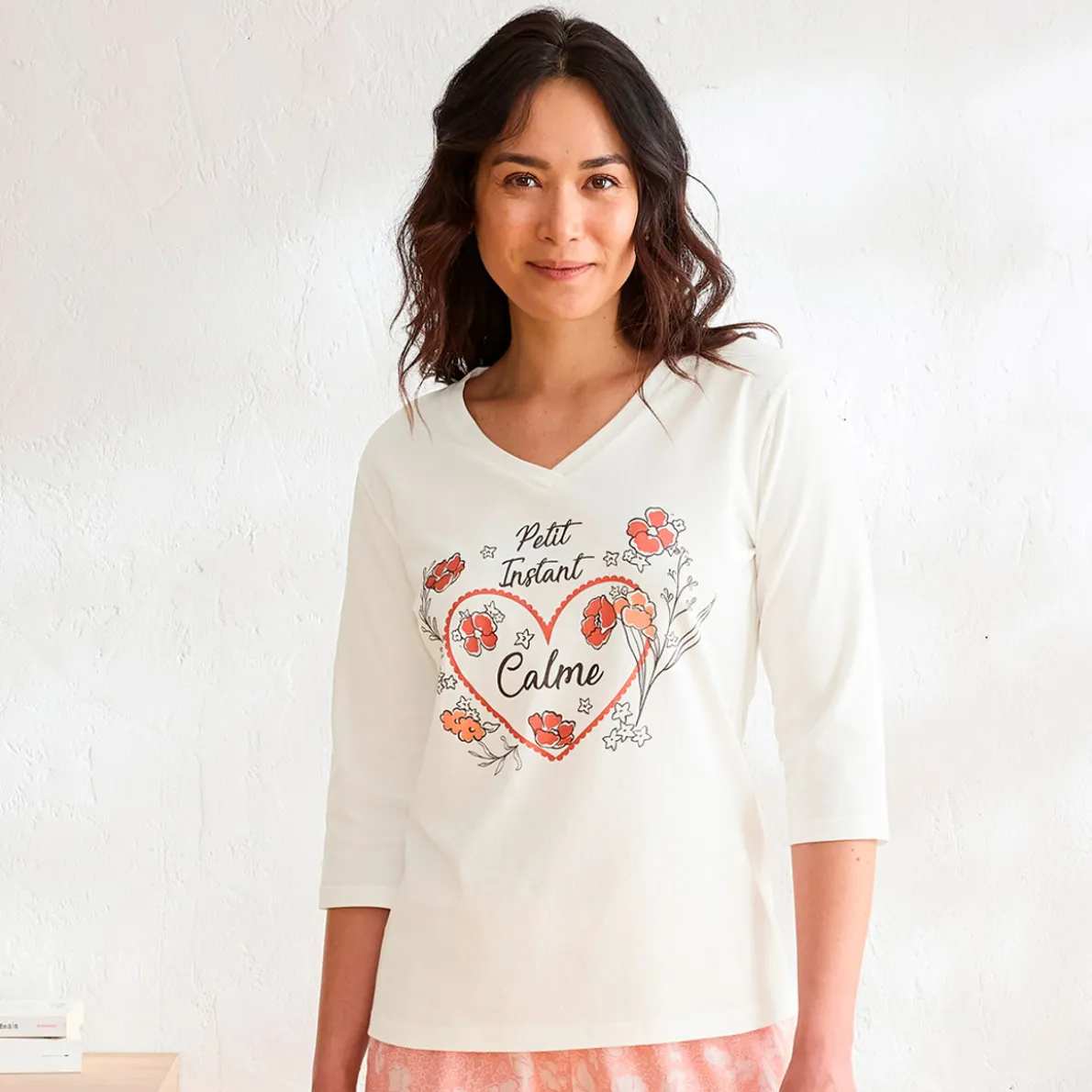 Douces rimes T-shirt blanc