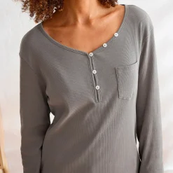 Douces rimes T-shirt gris plomb