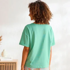 Douces rimes T-shirt vert sauge