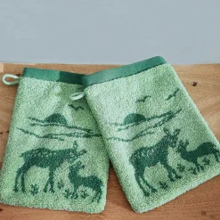 Douceur du matin 2 gants de toilette