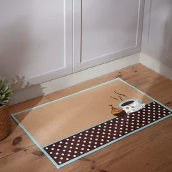 Détente et cappuccino Tapis de cuisine
