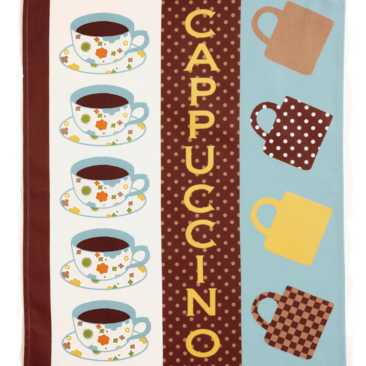 Détente et cappuccino 3 torchons
