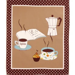 Détente et cappuccino 3 torchons