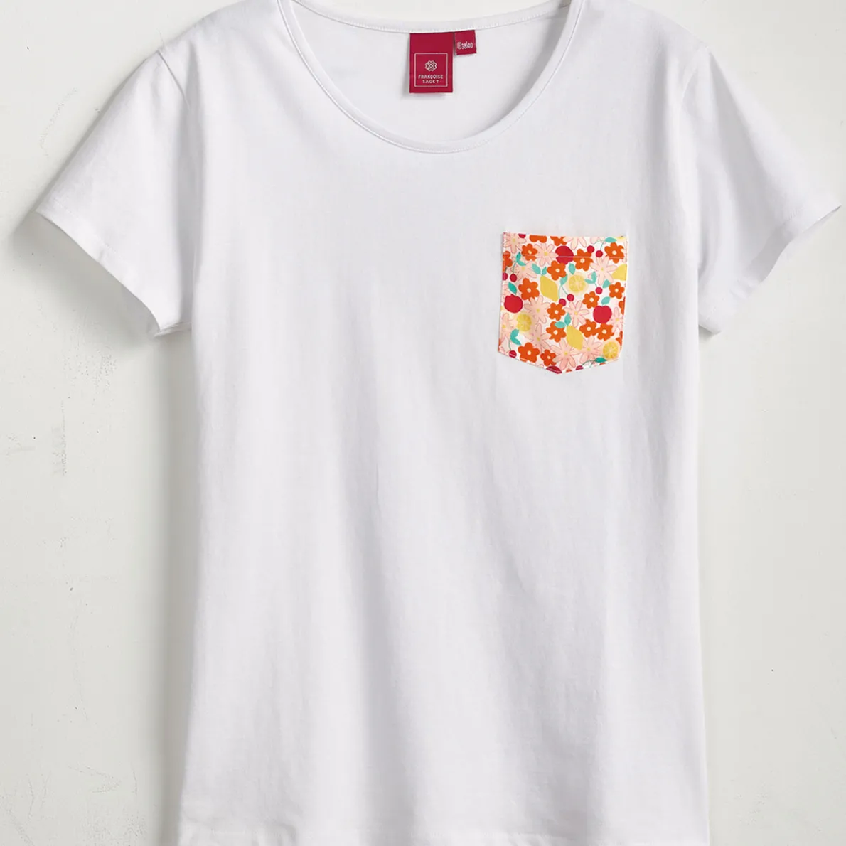 Eclats de jardin T-shirt blanc