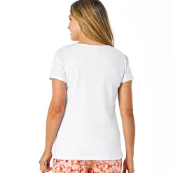 Eclats de jardin T-shirt blanc