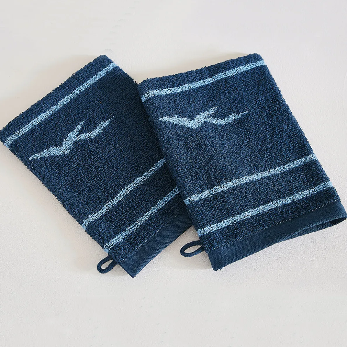 En pleine mer 2 gants de toilette