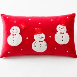 Esprit de Noël Coussin bonhomme de neige