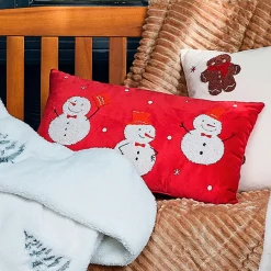 Esprit de Noël Coussin bonhomme de neige