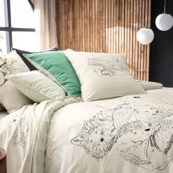 Famille heureuse Linge de lit