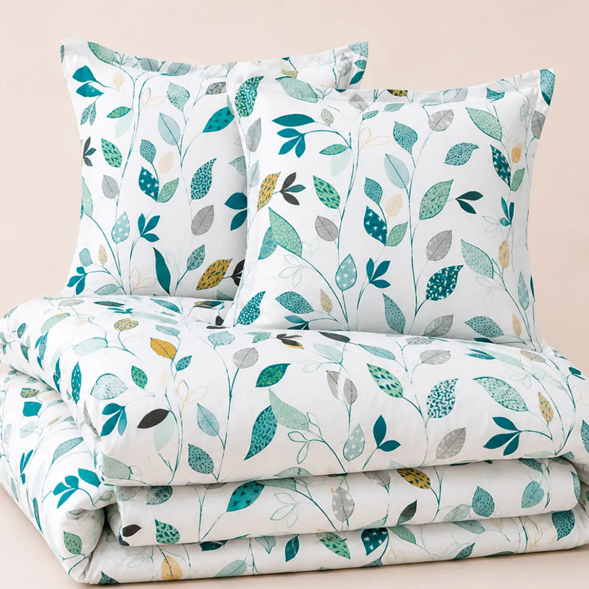 Feuille à feuille Housse de couette et taie d'oreiller