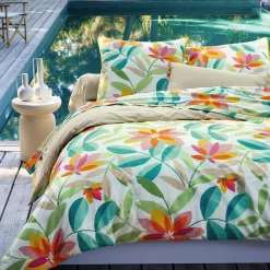 Fleurs de jazz Housse de couette et taie d'oreiller