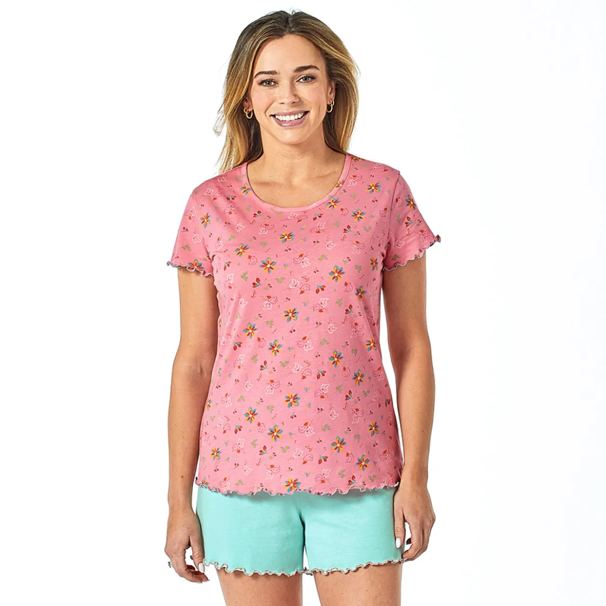 Fleurs de jazz Pyjama rose