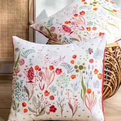 Fleurs des champs 2 Housses de coussin