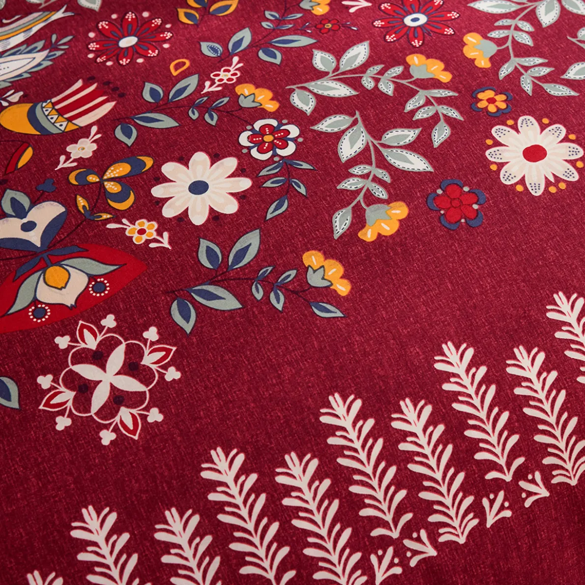 Folk en fleurs Housse de couette