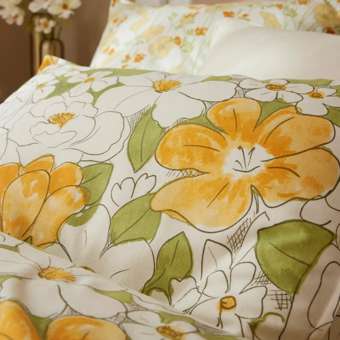 Gentiane et camomille Linge de lit