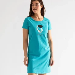 J'aime le yoga Maxi t-shirt bleu azur