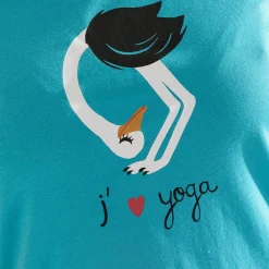 J'aime le yoga Maxi t-shirt bleu azur