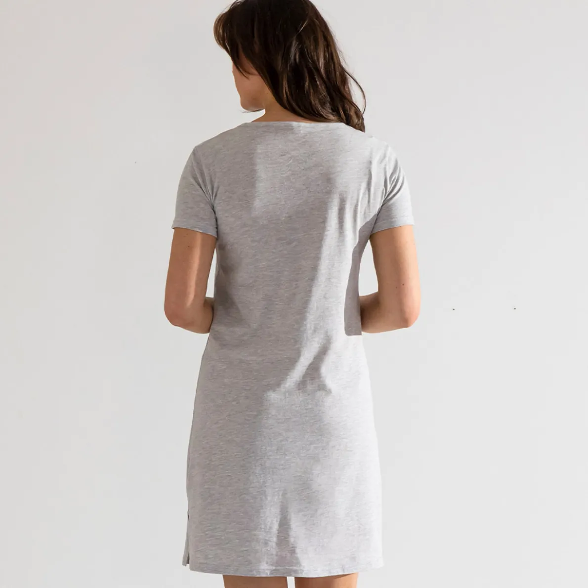 J'aime le yoga Maxi t-shirt gris chiné