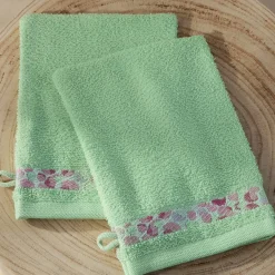 Jardin des peintres 2 gants de toilette