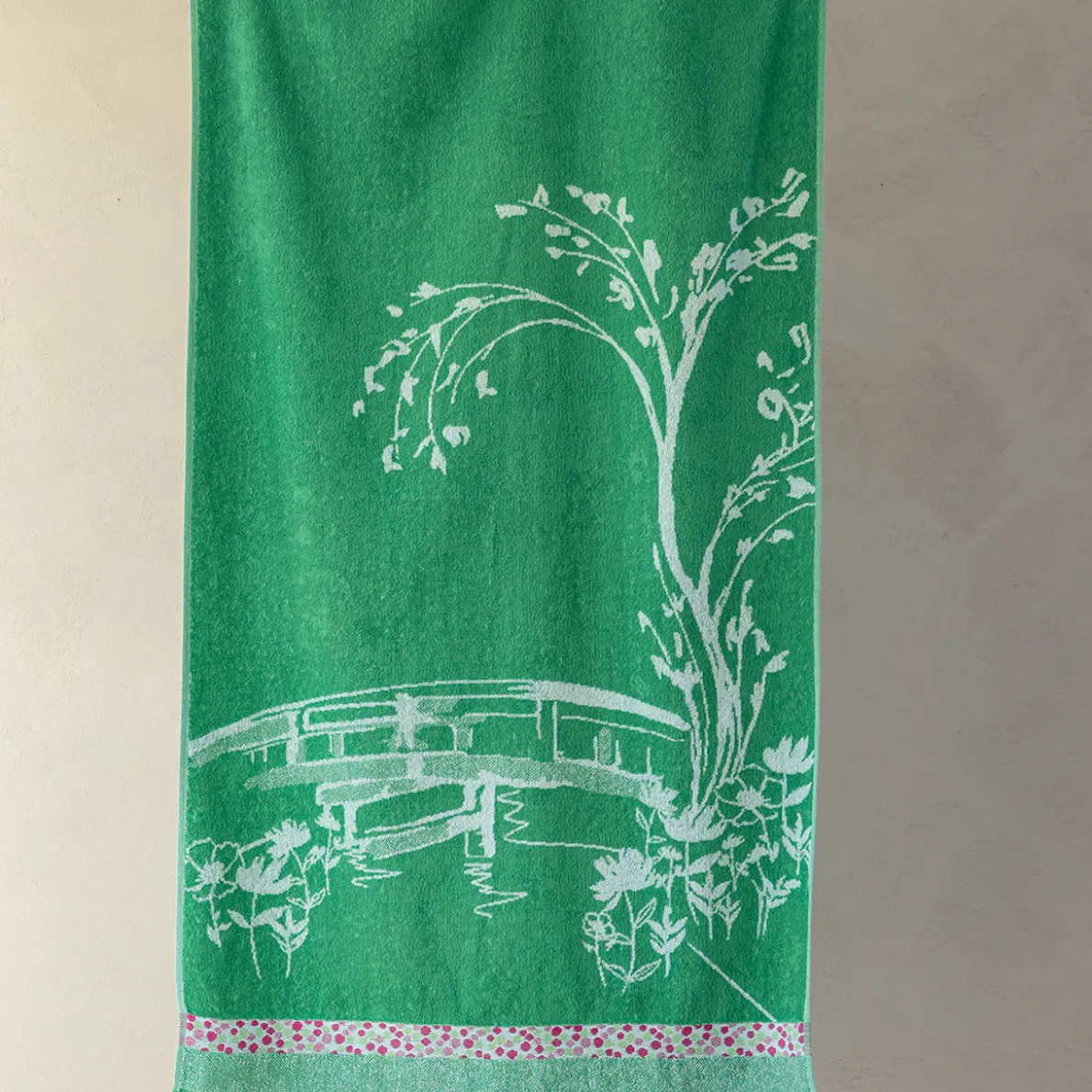 Jardin des peintres Maxi drap de bain
