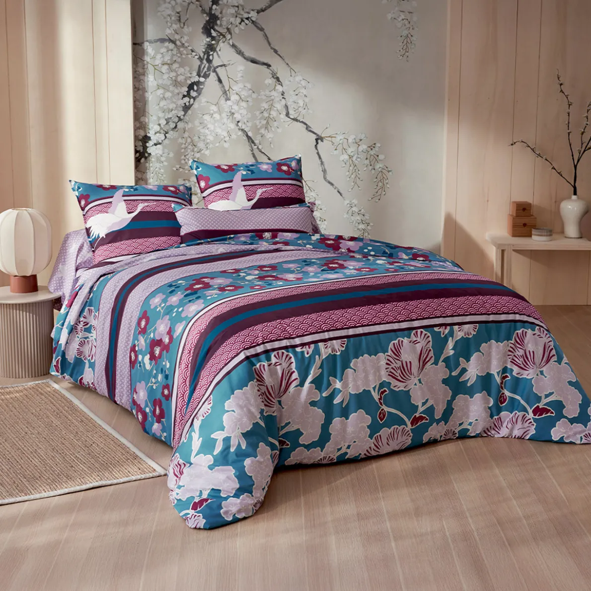 Jardin d'Osaka Linge de lit