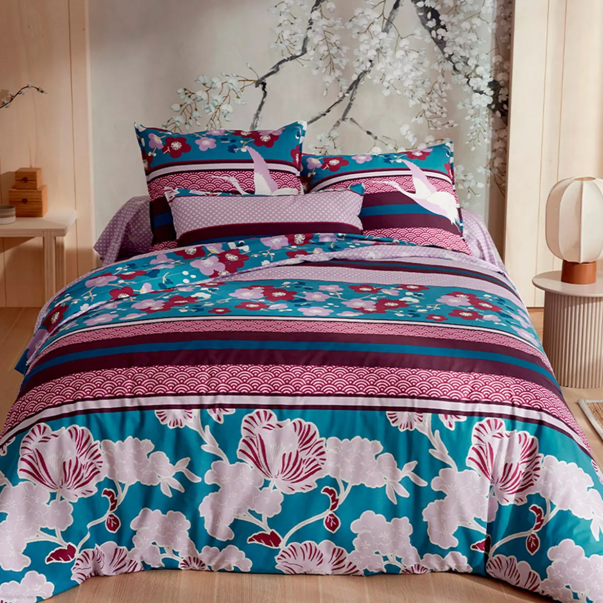 Jardin d'Osaka Linge de lit