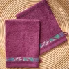 Jardin tropical 2 gants de toilette