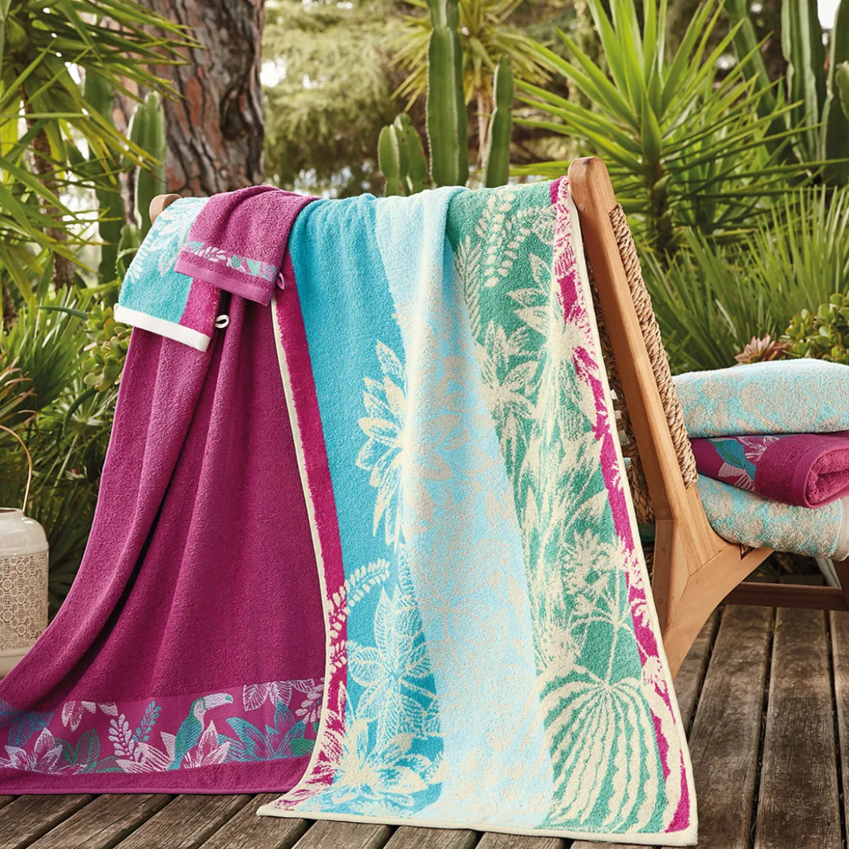 Jardin tropical Serviette de bain