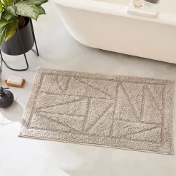 Jeu de lignes Tapis de bain tufté