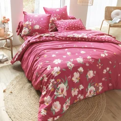 Joie fleurie Linge de lit