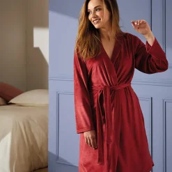 Joli fil rouge Robe de chambre