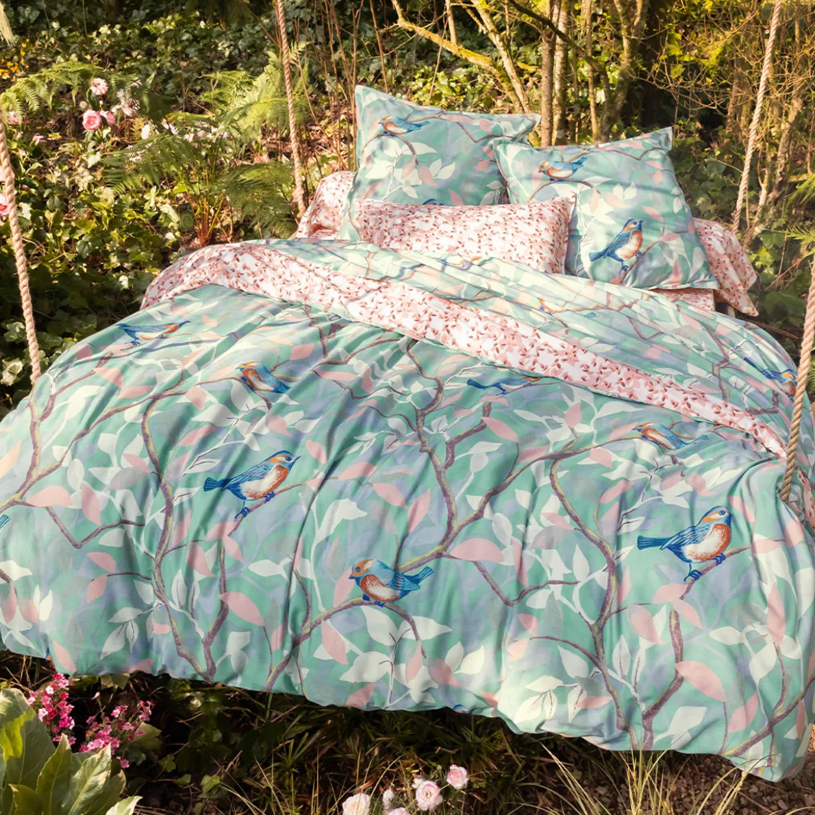 Joyeux pinsons Housse de couette