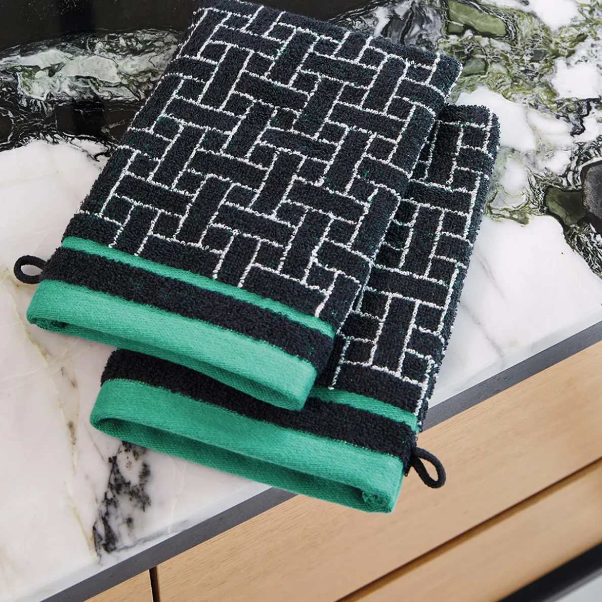 Jungle fantastique 2 gants de toilette
