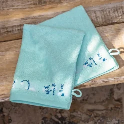 Juste avant l'aurore 2 gants de toilette