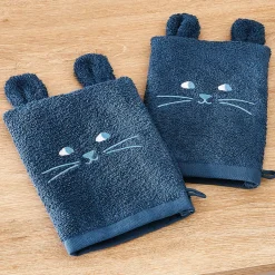 La tête dans les étoiles 2 gants de toilette