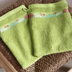 Le chant du colibri 2 gants de toilette