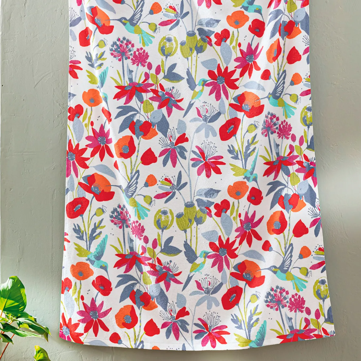 Le jardin du colibri Maxi drap de bain