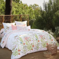 Les oiseaux s'invitent au jardin Linge de lit