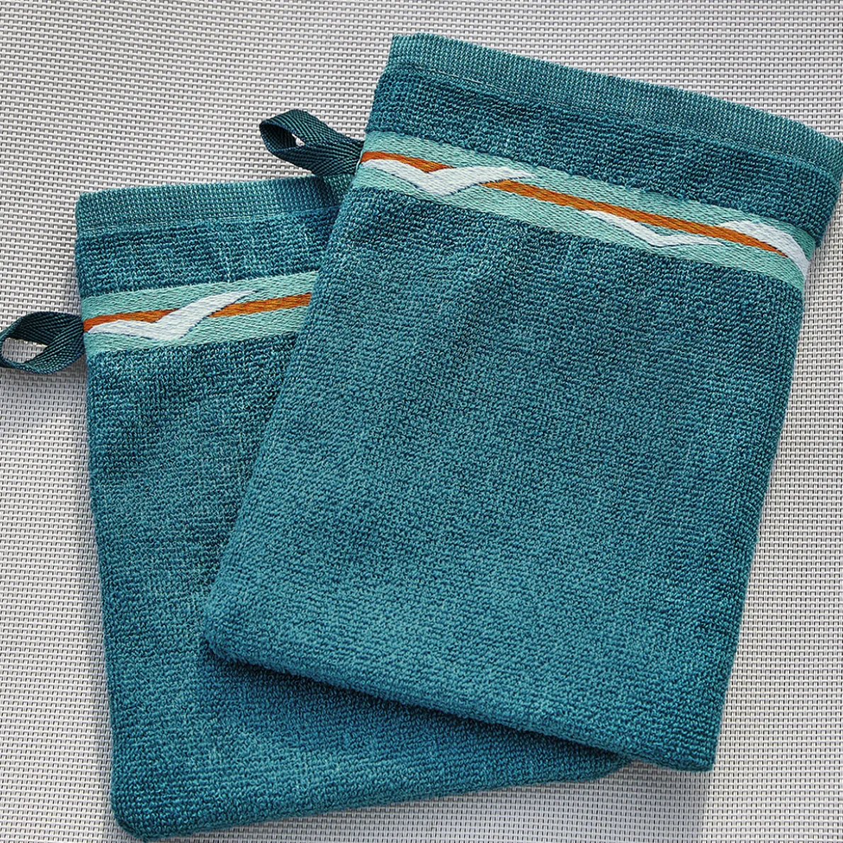 Ligne nautique 2 gants de toilette