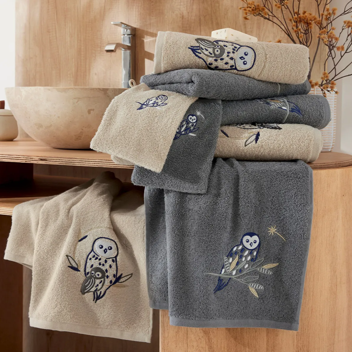 Lune scintillante Drap de bain