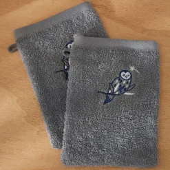 Lune scintillante 2 gants de toilette