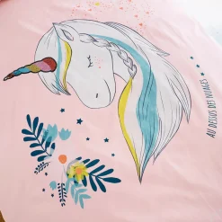 Ma licorne magique Parure de lit housse de couette enfant